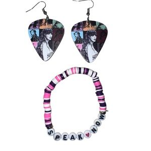 Swifty inspired Colorful Beaded Bracelet and Earrings Set